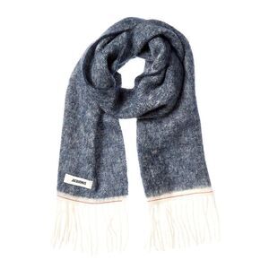Jacquemus Carro Mohair, Alpaca & Wool-Blend Scarf, Blue